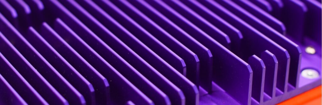 Zoomed in shot of the Violet product.