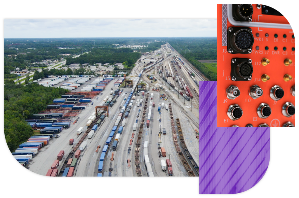 Arial view of various tracks connected to various plug inputs